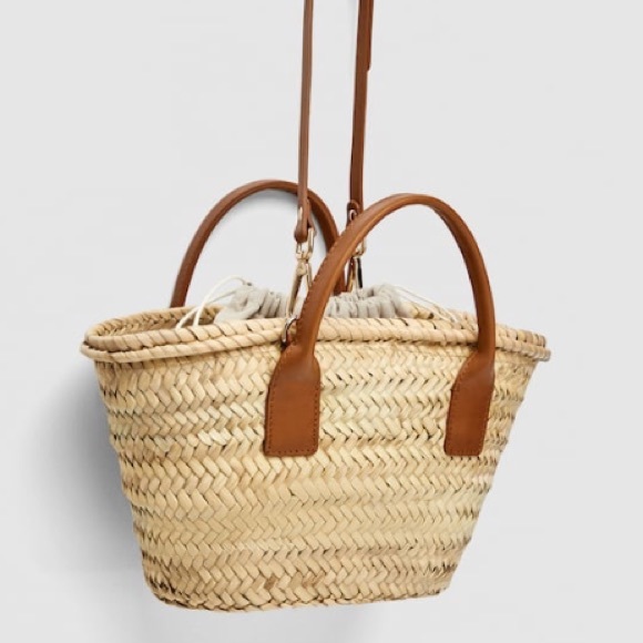 NWT Zara Mini Tote with Leather - Picture 6 of 8